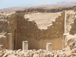 Walls and room, Masada, Israel