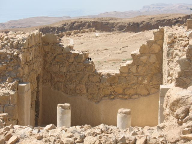 Walls and room, Masada, Israel