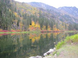 Fall Colors on the Wenatchee River, west of Leavenworth, WA