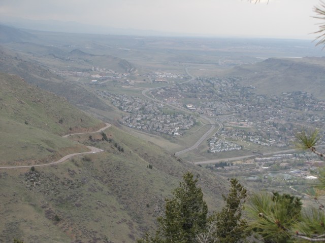 Golden CO, from Lookout Mountain, Denver
