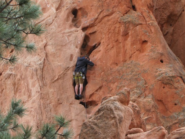 Rock climber, Garden of the Gods
