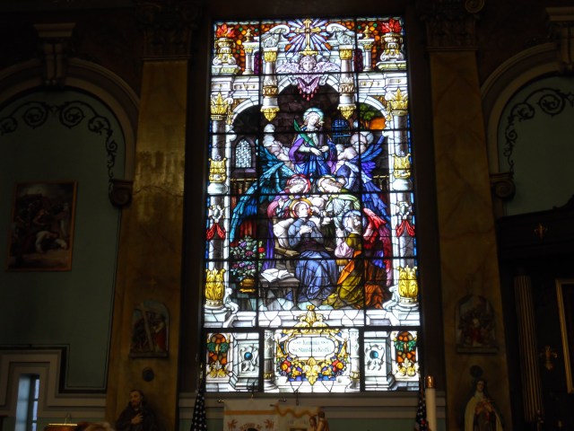 Stained Glass Window, at Saint Joseph's Polish Catholic Church in Camden, New Jersey.