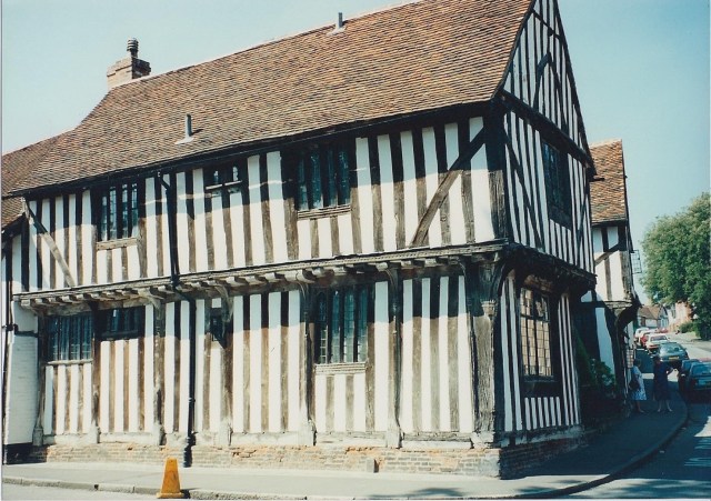 Building in Lavenham, wool town in Suffolk