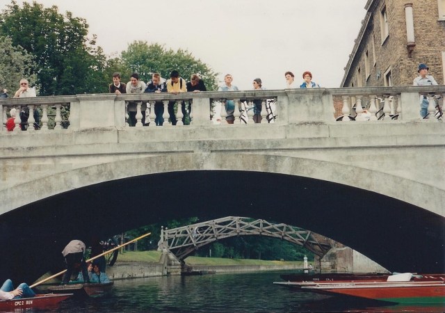 Two bridges over the River Cam, Cambridge (seen from a punt)