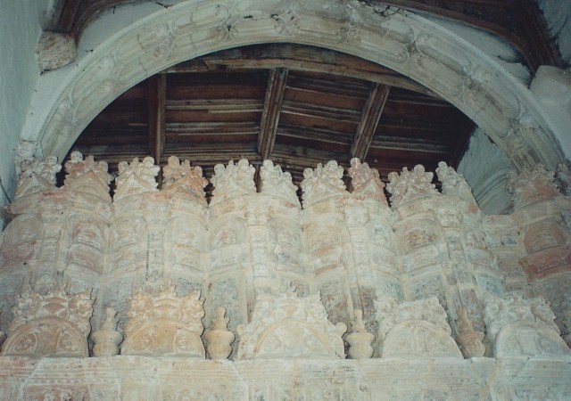 Terra cotta screen, Oxburgh Hall Chapel