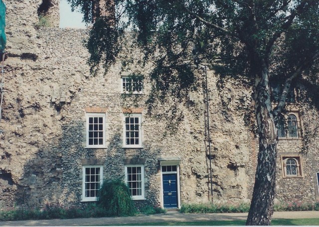 House, built into the ruins of the abbey at Bury St. Edmunds, Ely