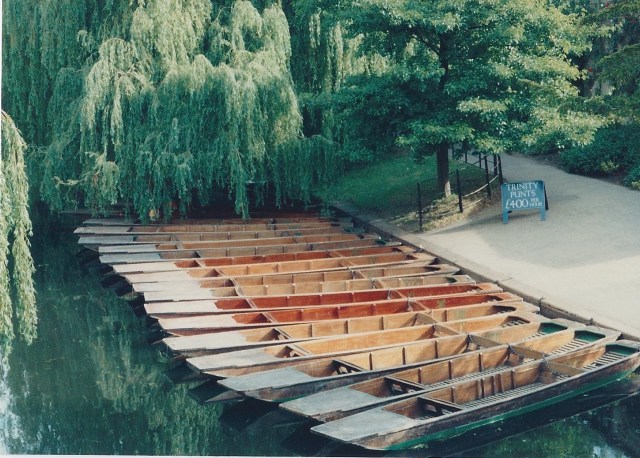 Punts on the Cam, rentals from Trinity College