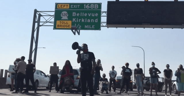 blocking freeway