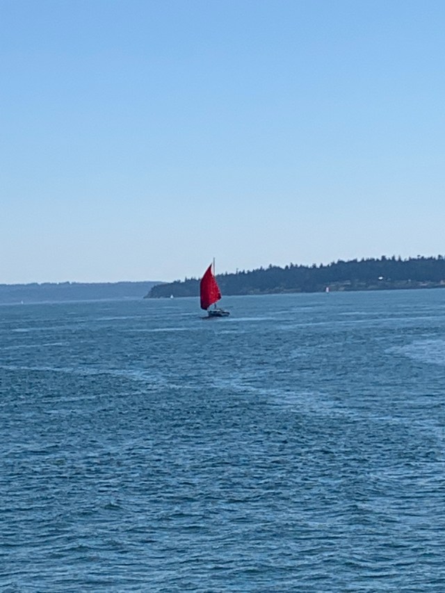 Sailboat-red sail