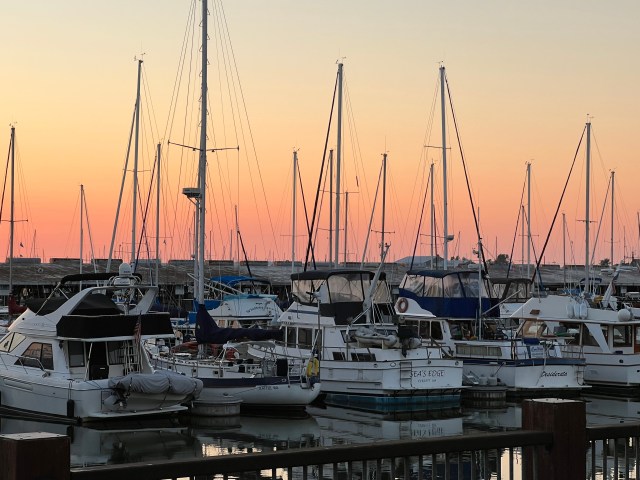 Boats,sunset,Everett Marina