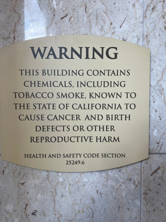 CaliforniaWarningSign