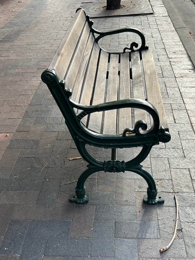 Bench, downtown Boise